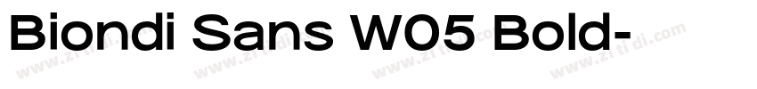 Biondi Sans W05 Bold字体转换